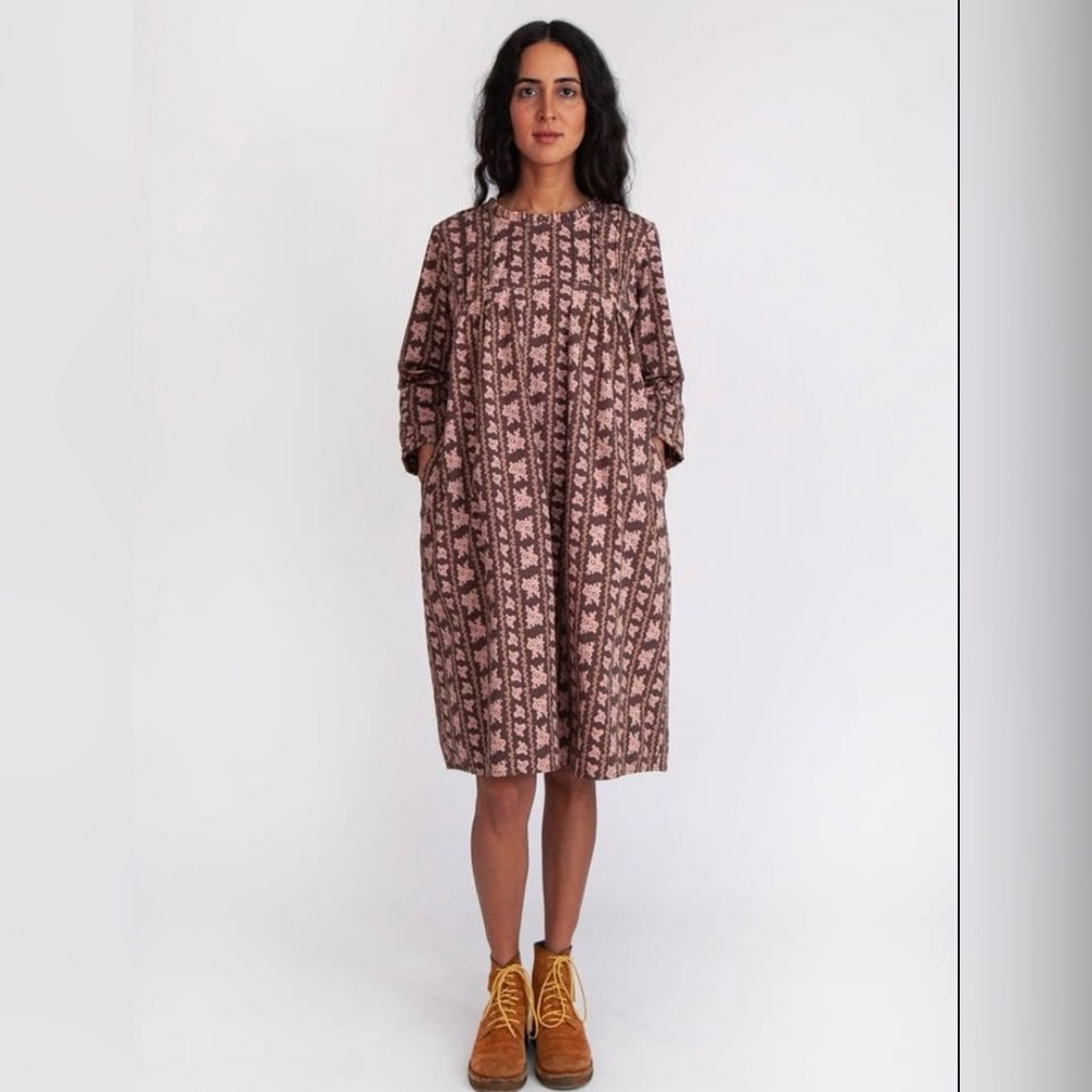 Matta NY Nemi Pansy Dress in bark colorway, small, NWT